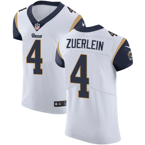 Nike Rams #4 Greg Zuerlein White Men's Stitched NFL Vapor Untouchable Elite Jersey - Click Image to Close